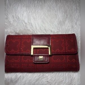 Liz Claiborne Red Clutch Wallet